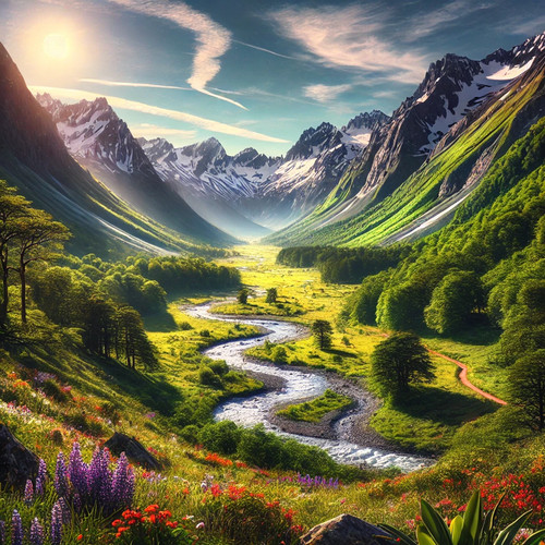 Digital image landscape 100 - image,